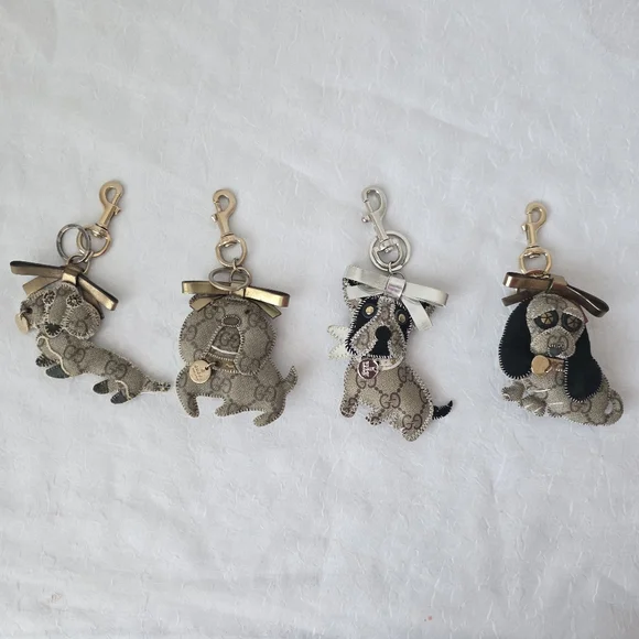 ‼️SOLD‼️ Auth Gucci Guccioli Poodles Lulu Leather Keyring/Bagcharm - Picture 5 of 9